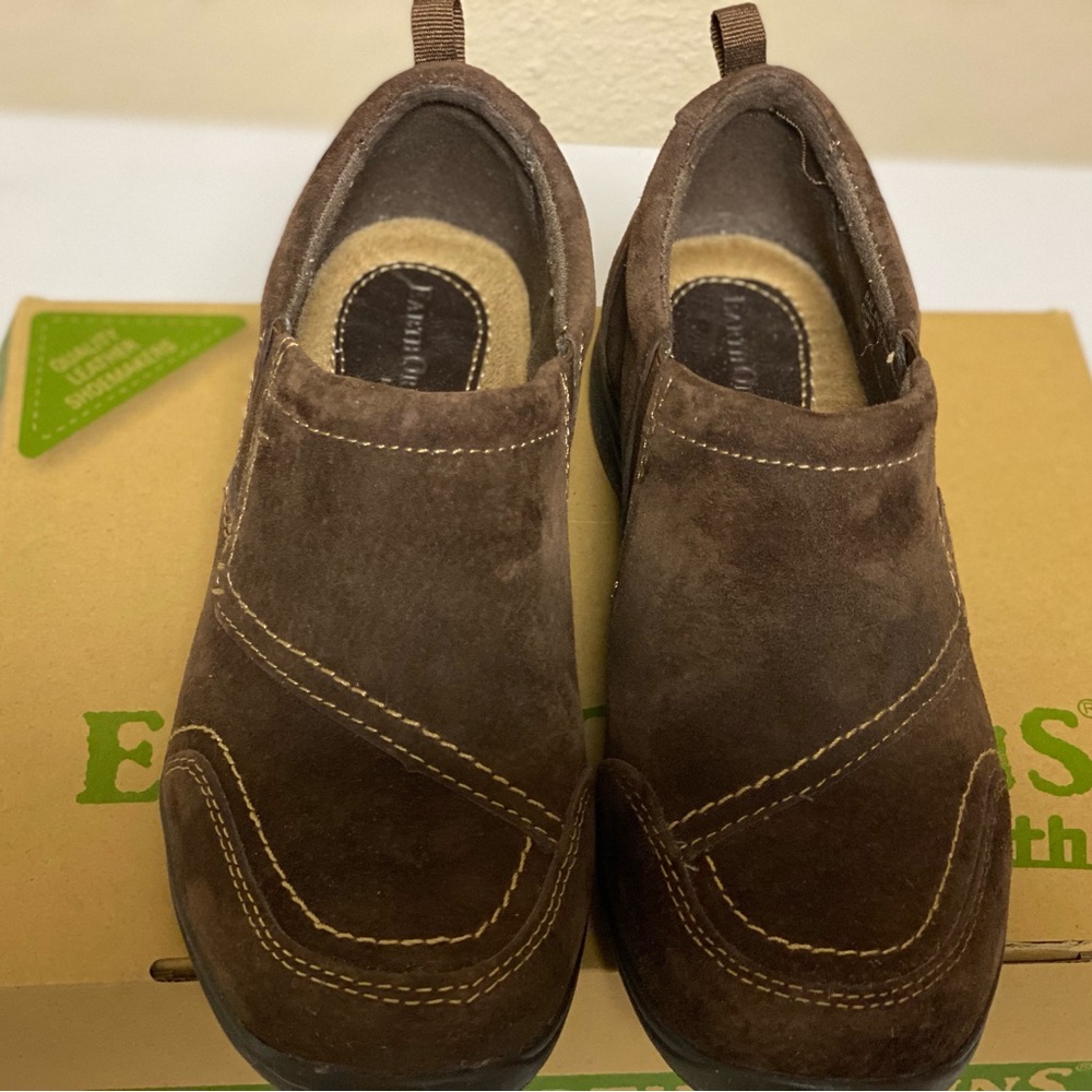 Earth Brown Mules Comfortable Slip-On Shoes
